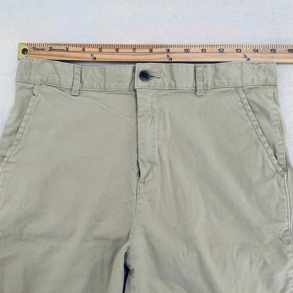 The Children's Place Chino Shorts BIG BOY Uniform Size 18 Khaki Adjustable Waist